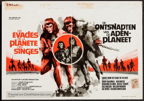Escape from the Planet of the Apes - Belgian Movie Poster