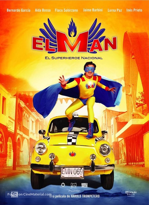 El man, el superh&eacute;roe nacional - Colombian DVD movie cover