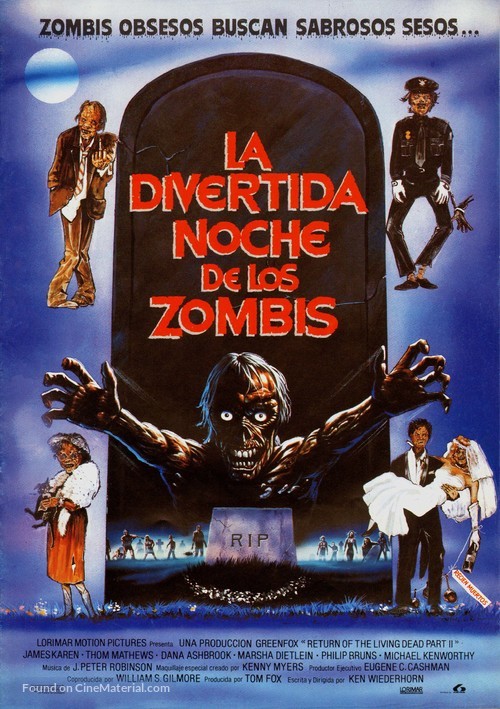 Return of the Living Dead Part II - Spanish Movie Poster