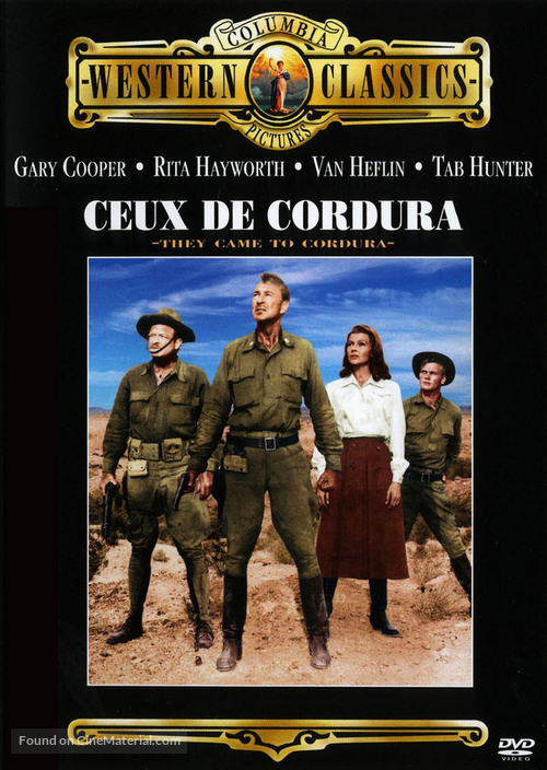 They Came to Cordura - French DVD movie cover