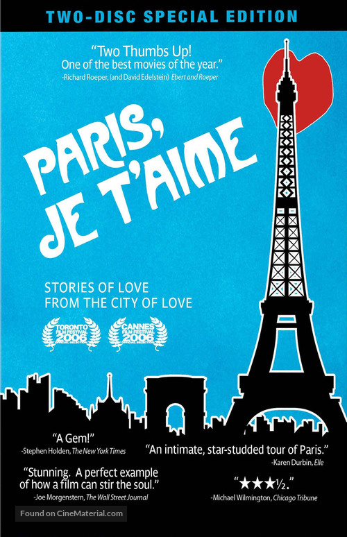 Paris, je t&#039;aime - DVD movie cover
