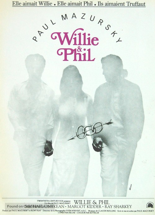 Willie &amp; Phil - French Movie Poster