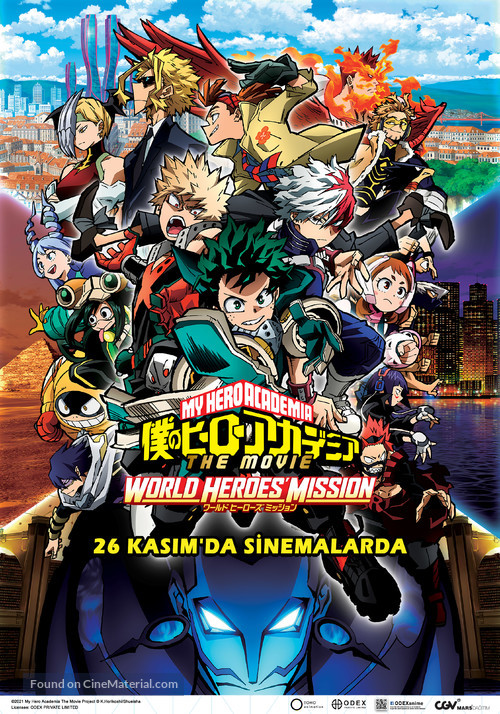 Boku no Hero Academia: World Heroes Mission - Turkish Movie Poster