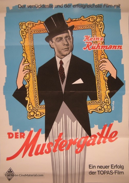 Der Mustergatte - German Movie Poster