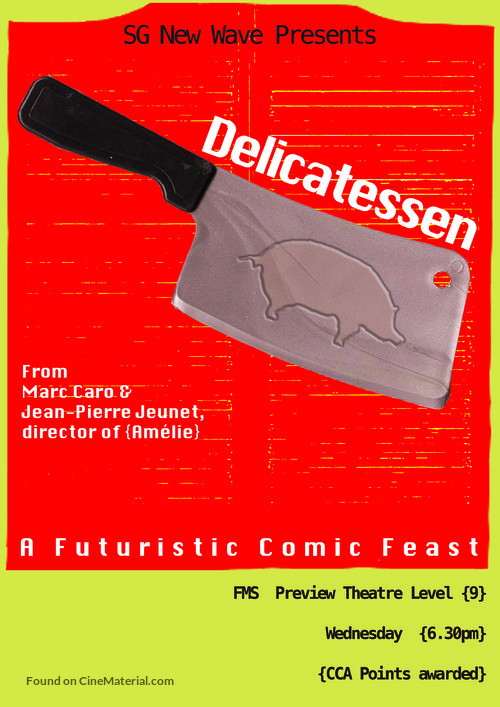 Delicatessen - Singaporean Movie Poster