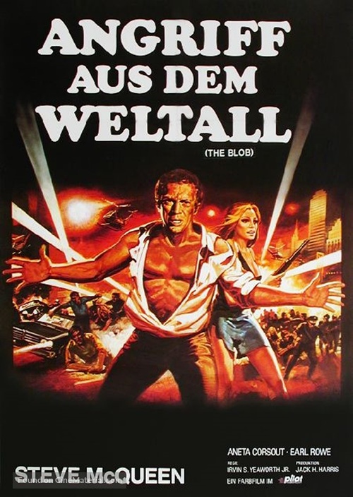 The Blob - German Re-release movie poster