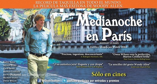 Midnight in Paris - Chilean Movie Poster