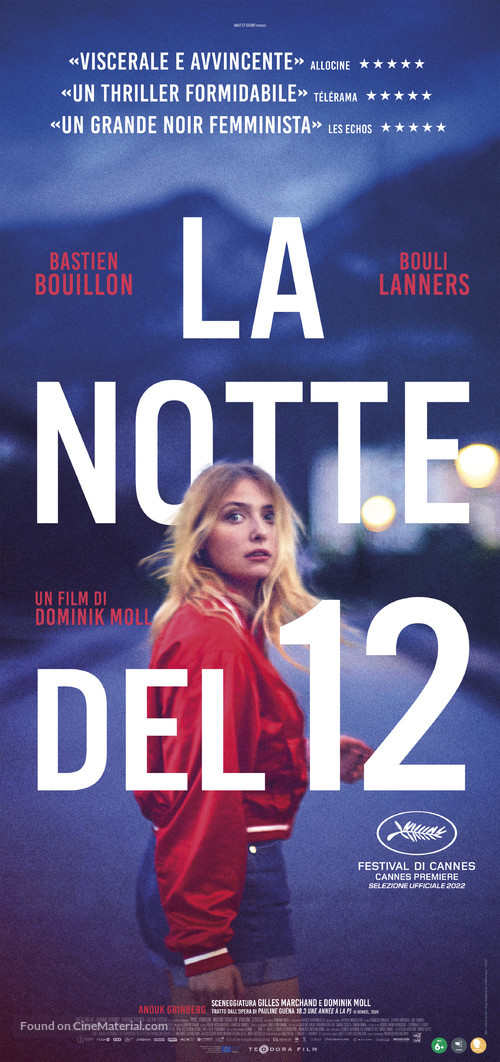 La nuit du 12 - Italian Movie Poster