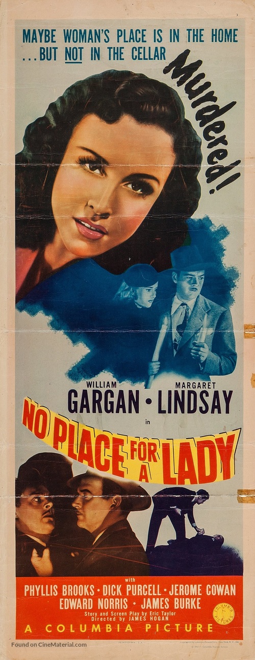 No Place for a Lady - Movie Poster