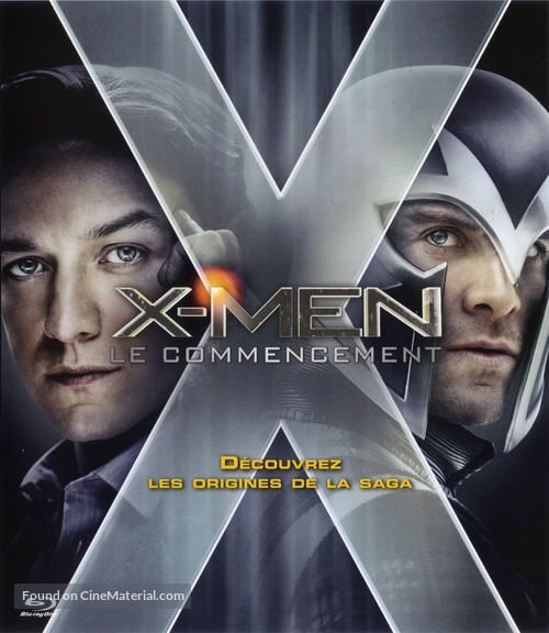 X-Men: First Class - French Blu-Ray movie cover