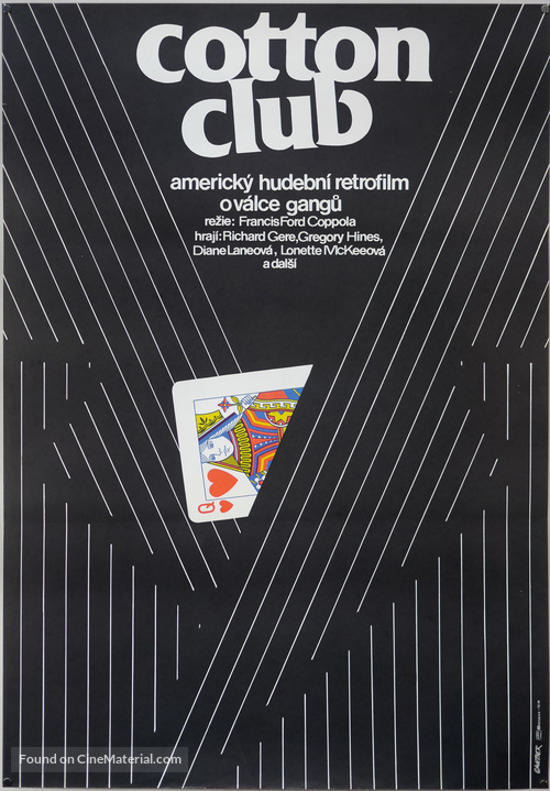 The Cotton Club - Czech Movie Poster