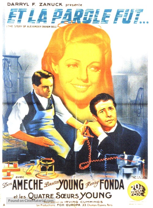 The Story of Alexander Graham Bell - French Movie Poster