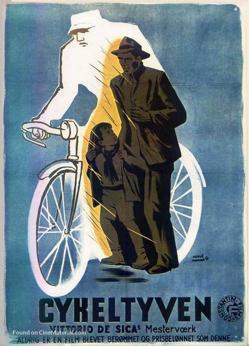 Ladri di biciclette - Danish Movie Poster