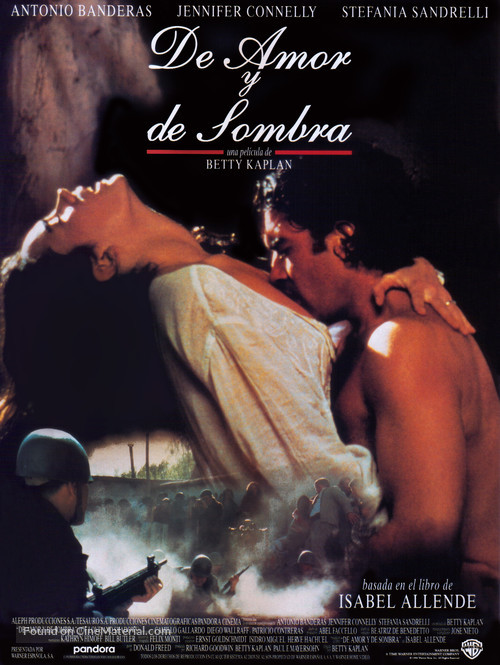 Of Love and Shadows - Spanish Movie Poster