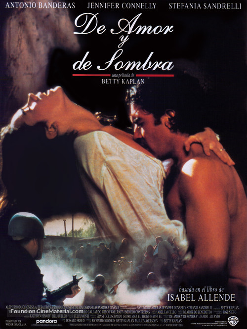 Of Love and Shadows - Spanish Movie Poster