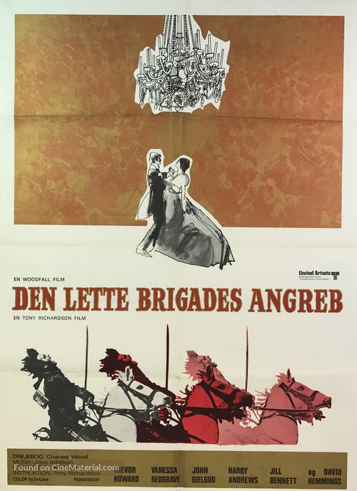 The Charge of the Light Brigade - Danish Movie Poster