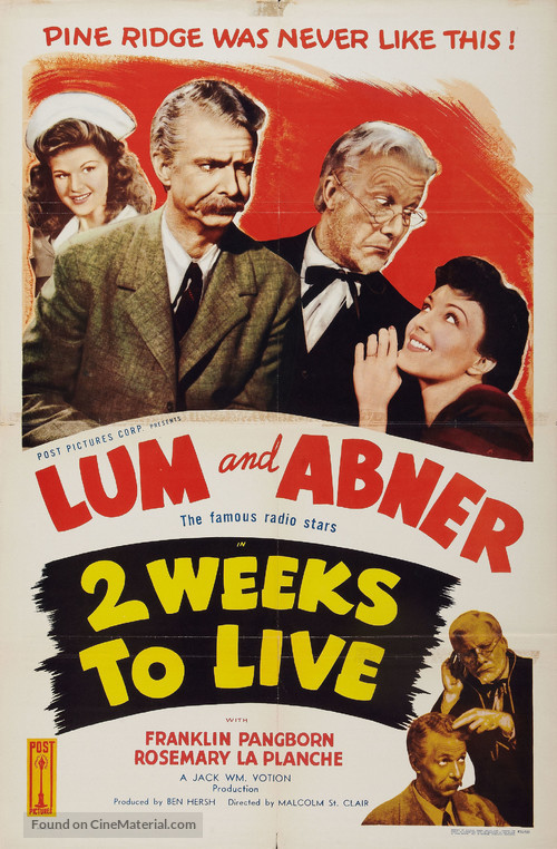 Two Weeks to Live - Movie Poster