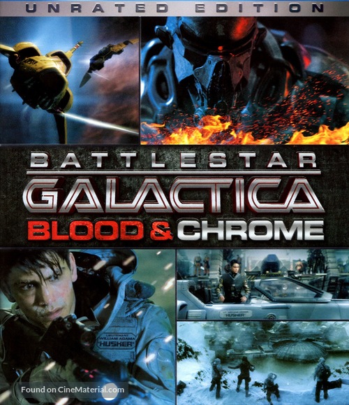 Battlestar Galactica: Blood &amp; Chrome - Blu-Ray movie cover