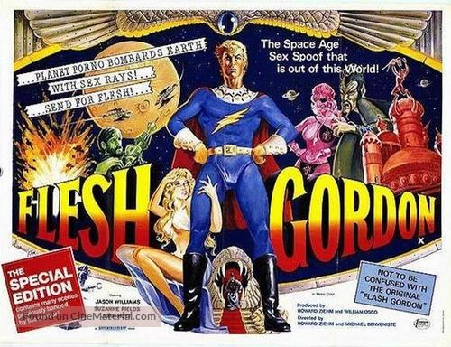 Flesh Gordon - British Movie Poster