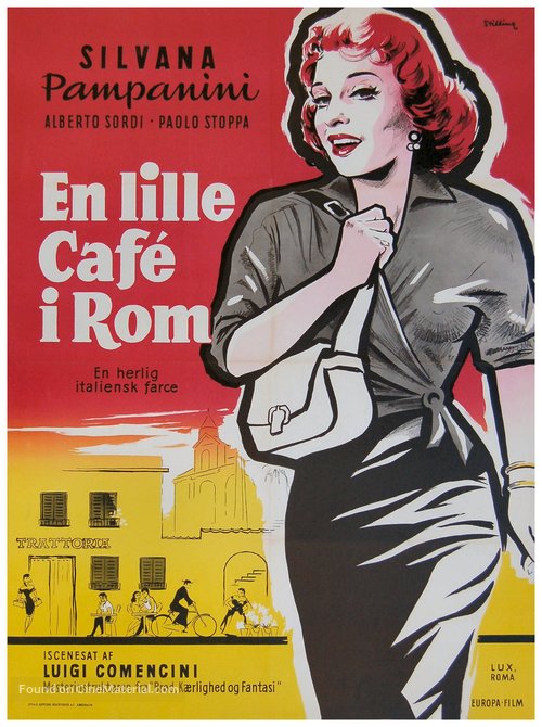 La bella di Roma - Danish Movie Poster