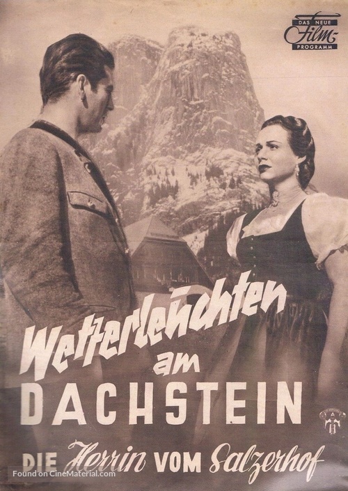 Wetterleuchten am Dachstein - German poster