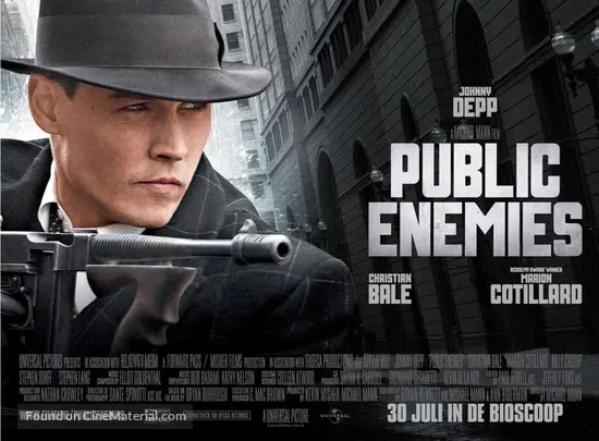 Public Enemies - Dutch Movie Poster Public Enemies - Dutch Movie Poster