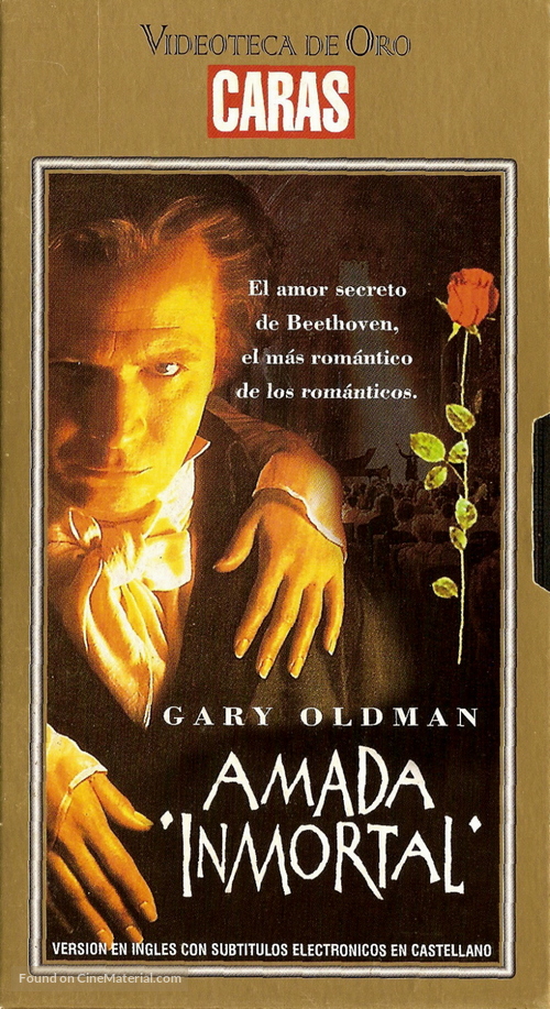 Immortal Beloved - Argentinian VHS movie cover