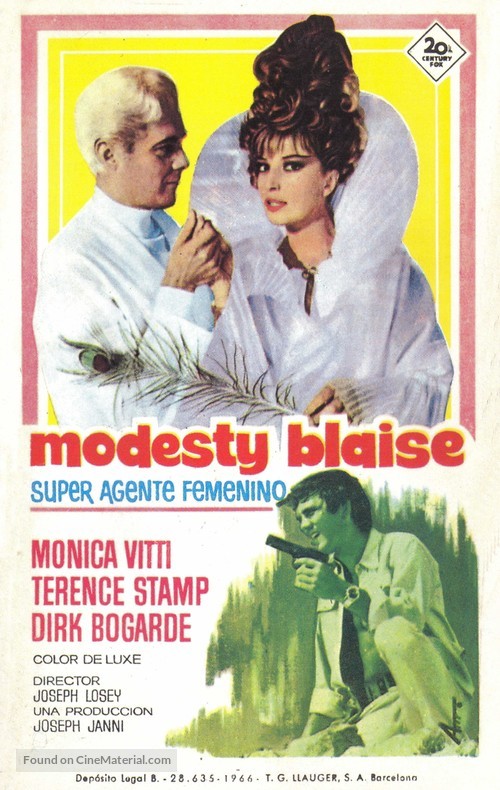 Modesty Blaise - Spanish Movie Poster