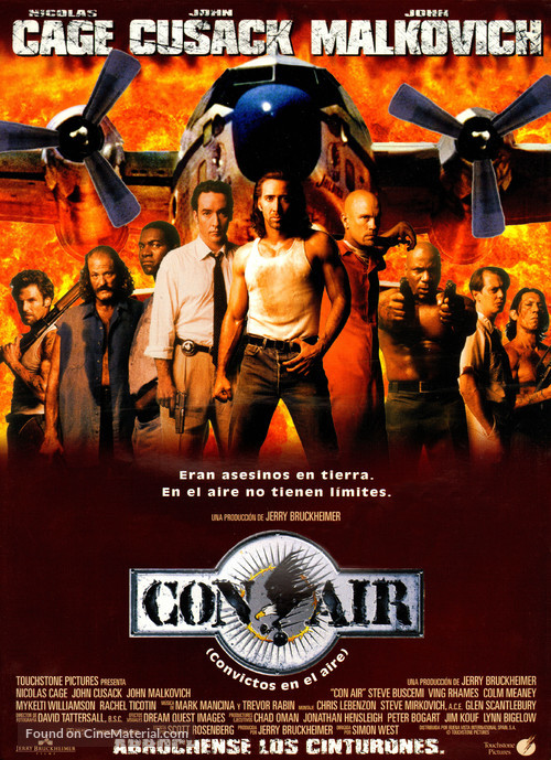 Con Air 1997 Spanish Movie Poster