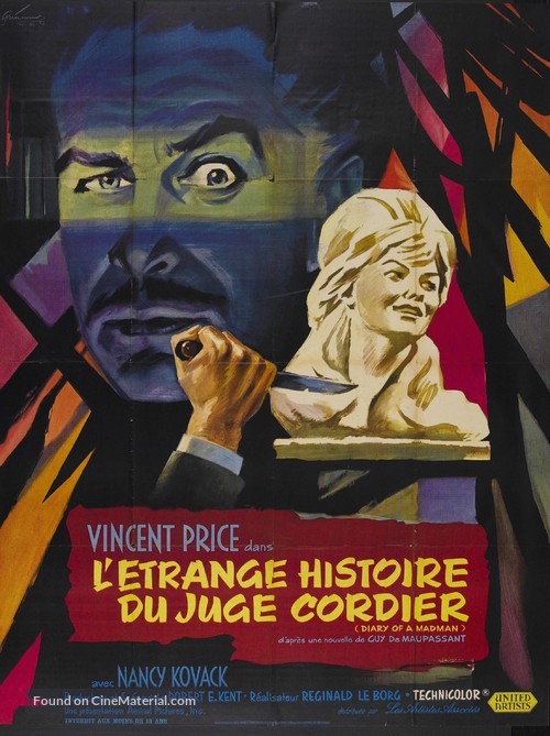 Diary of a Madman - French Movie Poster