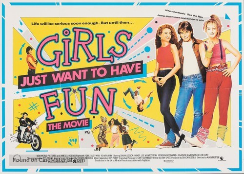 Girls Just Want to Have Fun - British Movie Poster