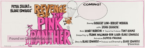 Revenge of the Pink Panther - Advance movie poster