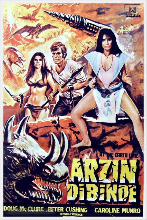 At the Earth&#039;s Core - Turkish Movie Poster