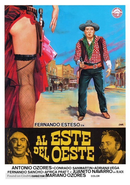 Al este del oeste - Spanish Movie Poster