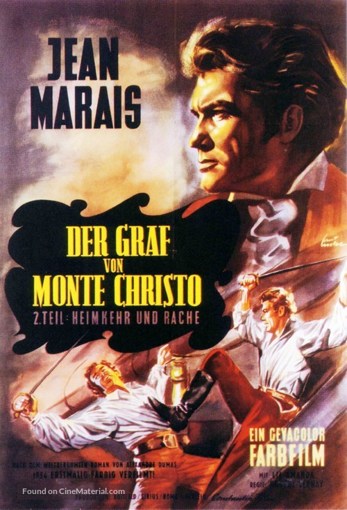 Le comte de Monte-Cristo - German Movie Poster