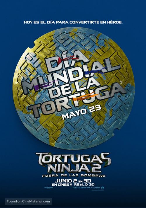 Teenage Mutant Ninja Turtles: Out of the Shadows - Mexican Movie Poster