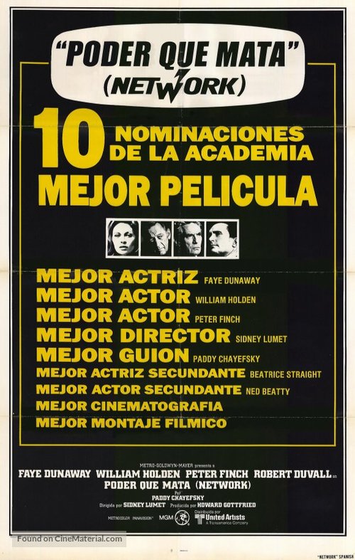 Network - Argentinian Movie Poster