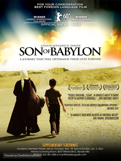 Son of Babylon - For your consideration movie poster