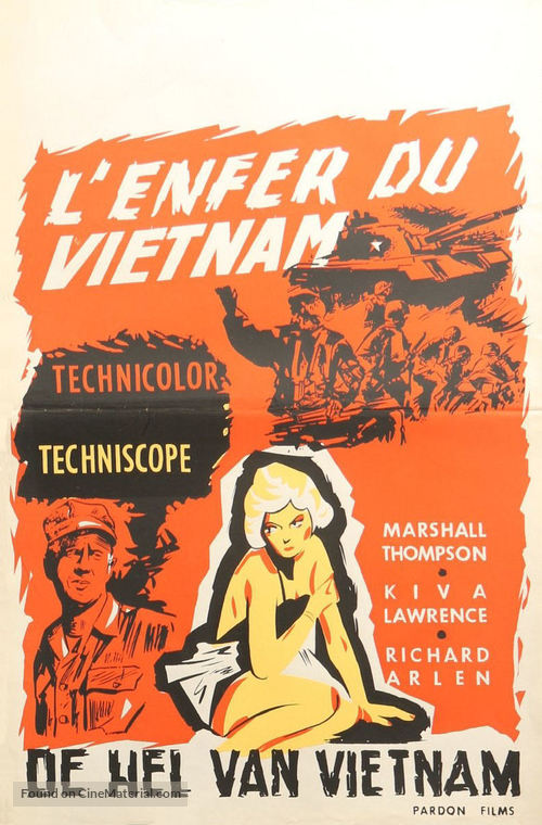 To the Shores of Hell - Belgian Movie Poster