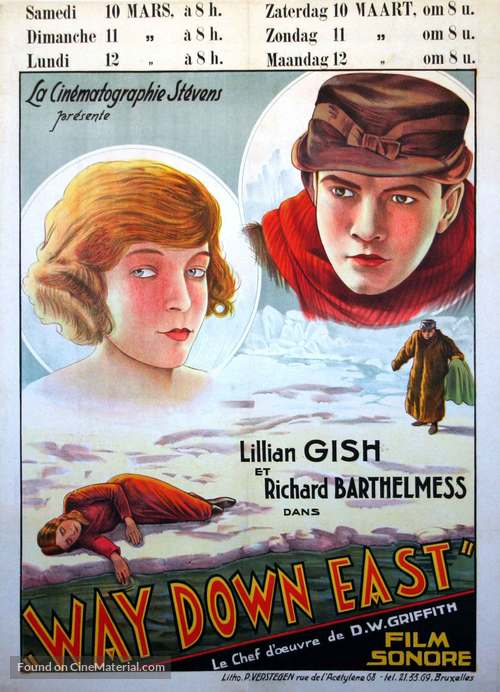 Way Down East - French Movie Poster