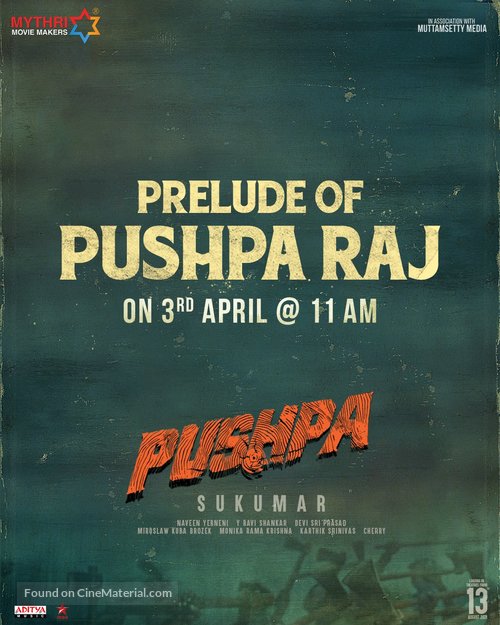 Pushpa - Indian Movie Poster