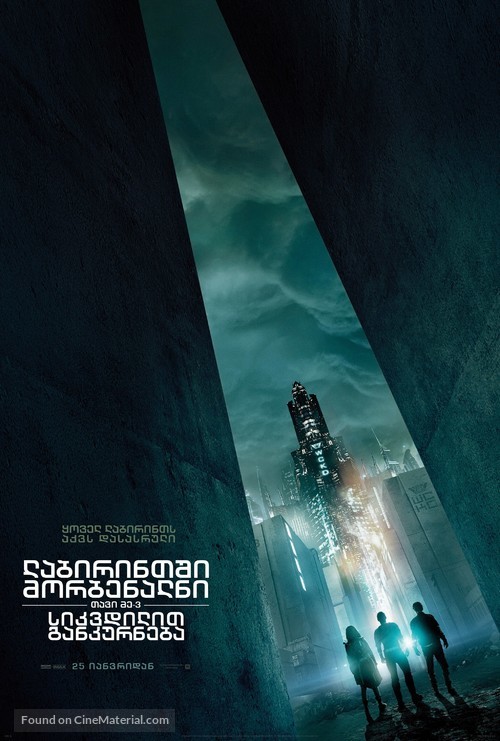 Maze Runner: The Death Cure - Georgian Movie Poster