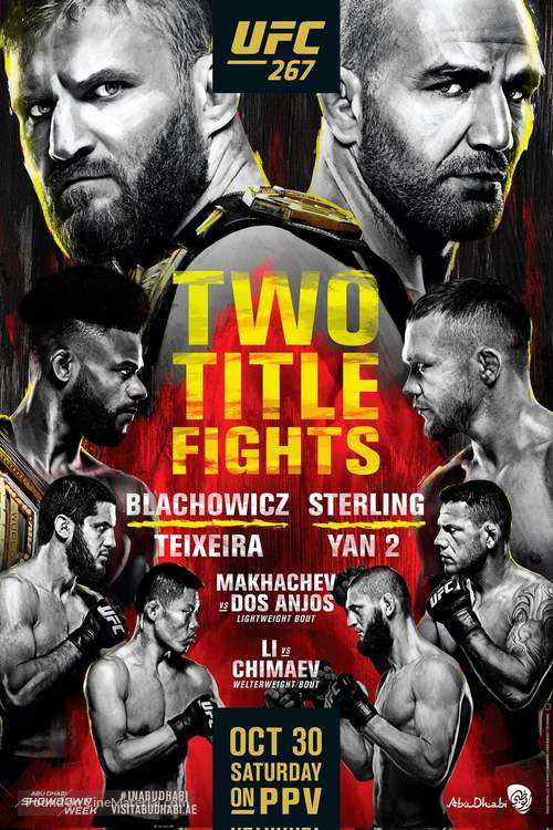 UFC 267: Blachowicz vs. Teixeira - Movie Poster