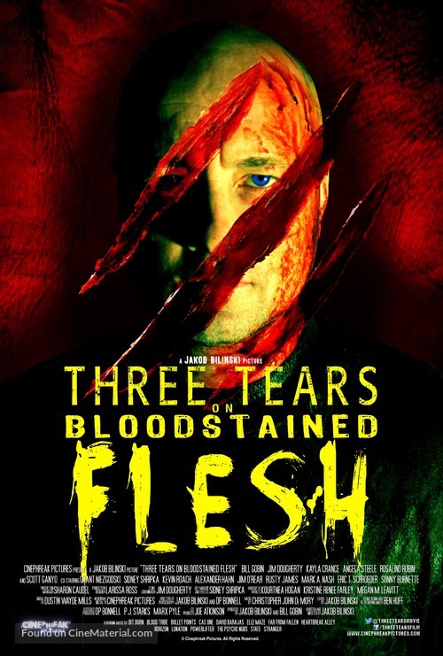 Three Tears on Bloodstained Flesh - Movie Poster