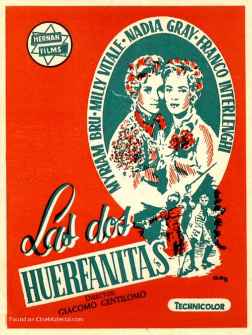 Due orfanelle, Le - Italian Movie Poster