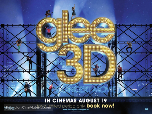 Glee: The 3D Concert Movie - British Movie Poster