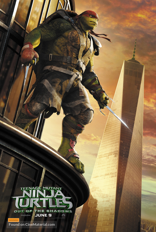 Teenage Mutant Ninja Turtles: Out of the Shadows - Australian Movie Poster