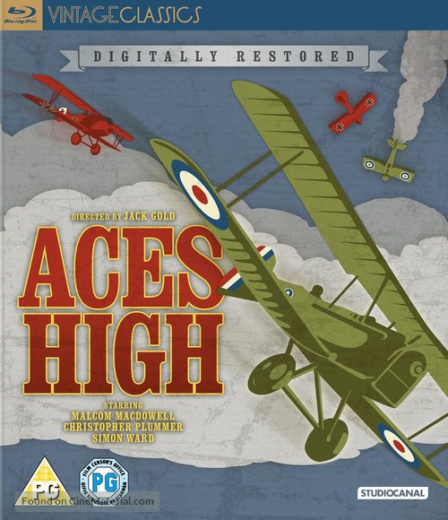 Aces High - British Blu-Ray movie cover