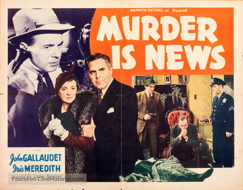 Murder Is News - Movie Poster