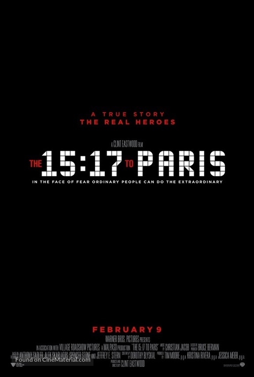 The 15:17 to Paris - Movie Poster